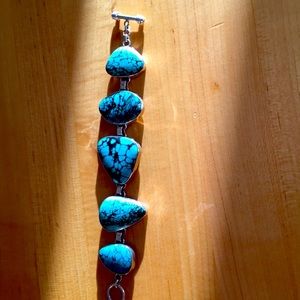 Sterling silver and turquoise bracelet - new